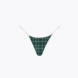 Scoop Bikini Bottom / Green Check