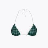 OM Bikini Top / Green Check