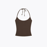Nomi Halter Top / Chocolate