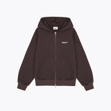 OM Zip-up Hoodie - Brown