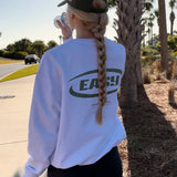 White Easy Sports Crewneck