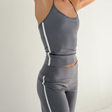 Nomi Halter Top / Charcoal Grey