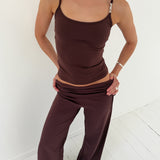 OM Signature Top / Chocolate