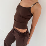 OM Signature Top / Chocolate