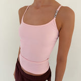 OM Signature Top / Baby Pink