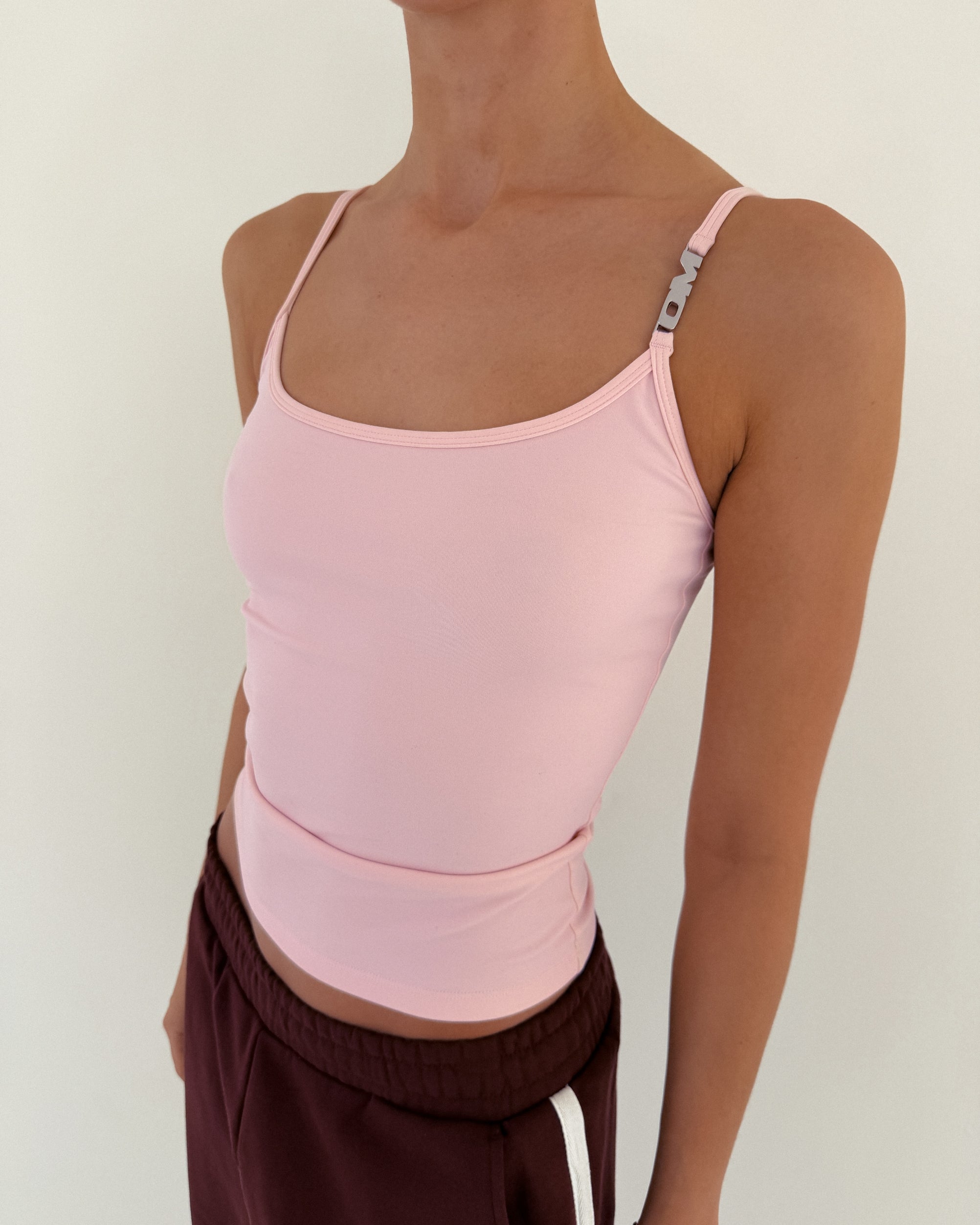 OM Signature Top / Baby Pink