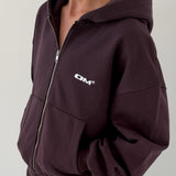 OM Zip-up Hoodie / Coffee