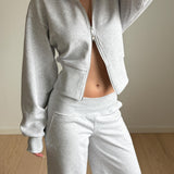 Gabrielle Zip-up - Grey