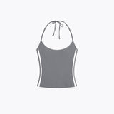 Nomi Halter Top / Charcoal Grey