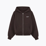 OM Zip-up Hoodie / Coffee