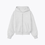 OM Zip-up Hoodie / Light Grey Melange