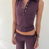 Polo top / Blackberry